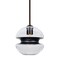 Besa Lighting Hula 8 Stem Pendant, Clear/Black, Bronze Finish, 1x60W Incandescent 1TT-HULA8BK-BR - alternate 1